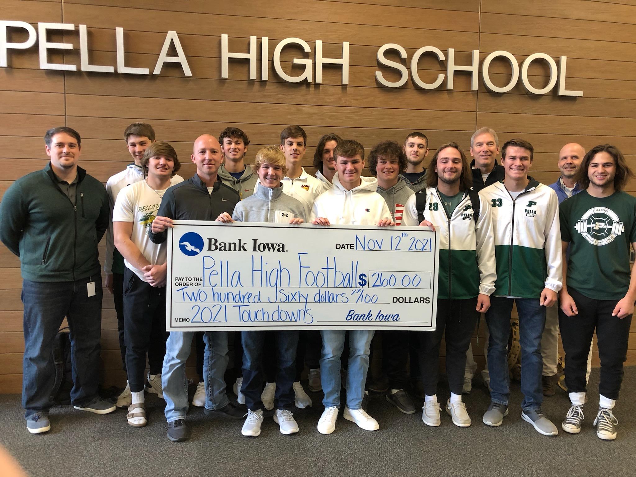 Pella Supports Local High School Football Teams